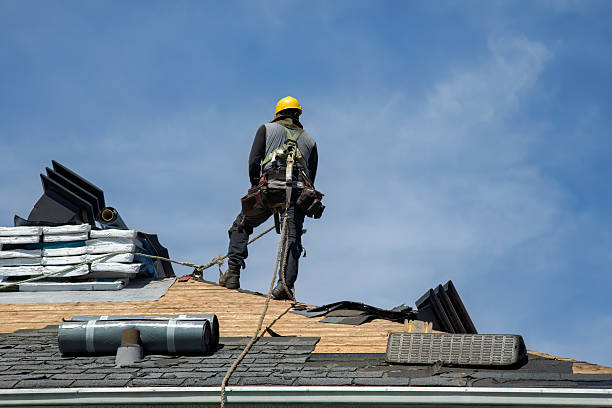 Professional Gutter Installation technician working in Glen Rock, PA